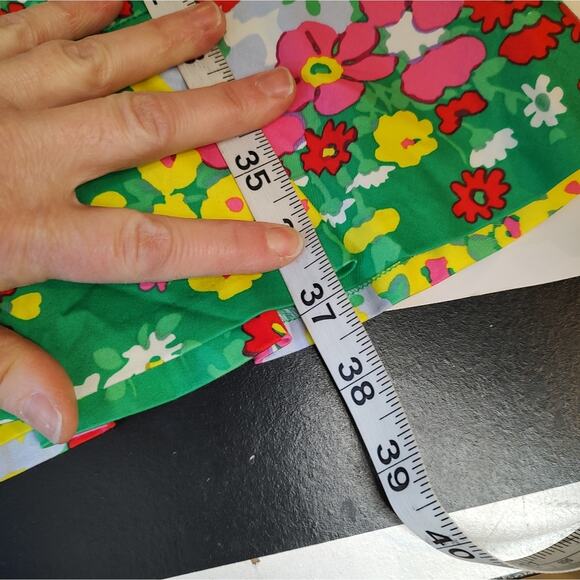 Talbots Springtime Floral Shift Dress in Green/Multicolor Size 2 Petite - Picture 6 of 13